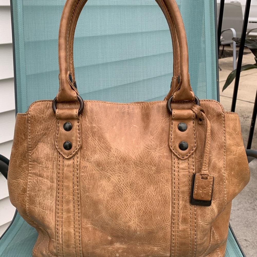 Frye Light Brown Melissa Bag